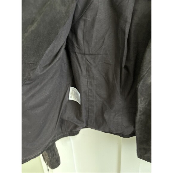 BCBG Generation Black Leather Suede Moto Jacket Womens XS - Picture 9 of 13